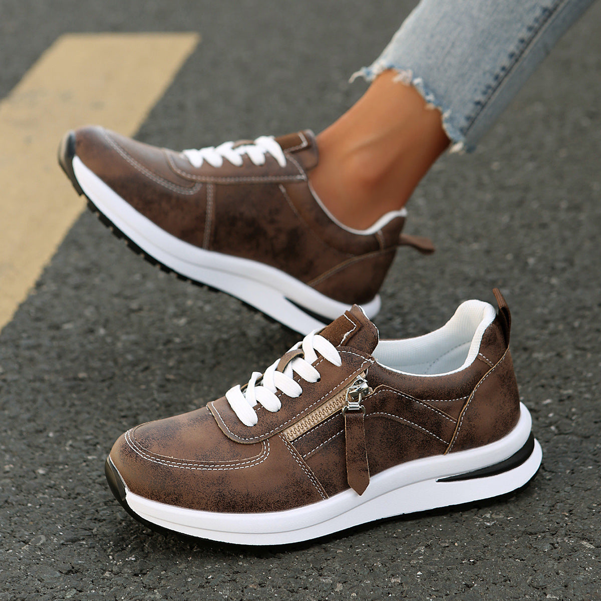 Chaussures Femme à Lacets Élégantes
